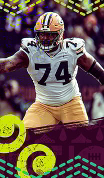 Elgton Jenkins Playoffs 85 OVR - Madden NFL 26