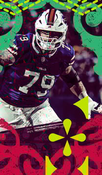 Spencer Brown Playoffs 91 OVR - Madden NFL 26