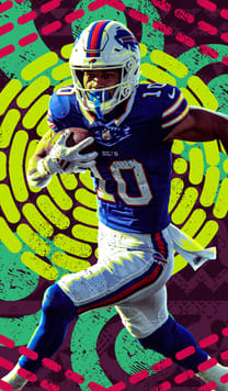 Khalil Shakir Playoffs 95 OVR - Madden NFL 26