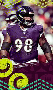 Travis Jones Playoffs 88 OVR - Madden NFL 26