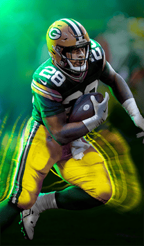 A.J. Dillon Quadfather AKA Icons 98 OVR - Madden NFL 26