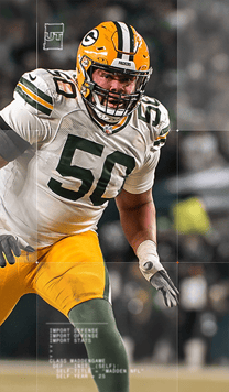 Zach Tom TOTY 91 OVR - Madden NFL 26