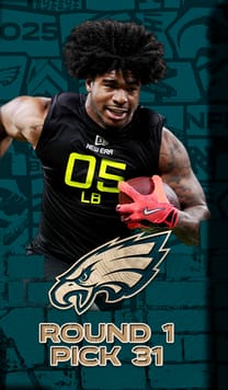 Jihaad Campbell NFL Draft Night 97 OVR - Madden NFL 26