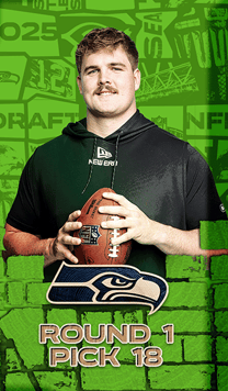 Grey Zabel NFL Draft Night 97 OVR - Madden NFL 26