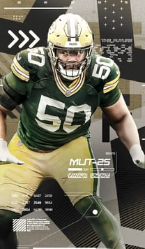 Zach Tom Rising Stars 99 OVR - Madden NFL 26