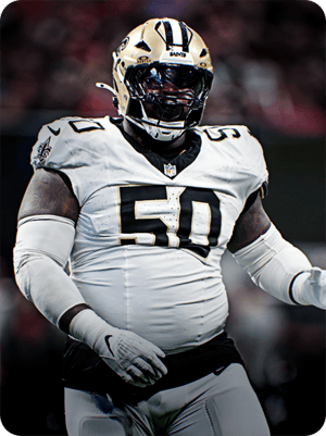 Khalen Saunders Core 72 OVR - Madden NFL 26