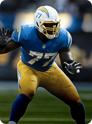 Zion Johnson Core 78 OVR - Madden NFL 26