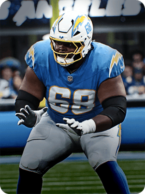 Jamaree Salyer Core 73 OVR - Madden NFL 26