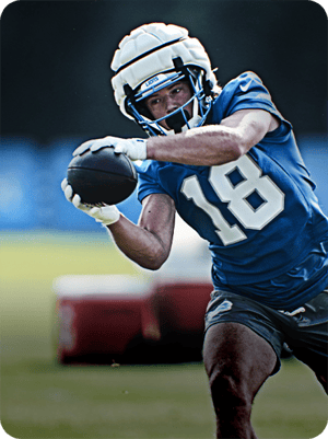 Isaac TeSlaa Rookies 72 OVR - Madden NFL 26