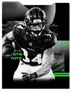 Keaton Mitchell TOTW 86 OVR - Madden NFL 26