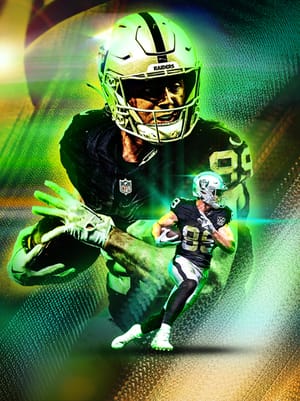 Brock Bowers Team Builders 87 OVR - Madden NFL 26