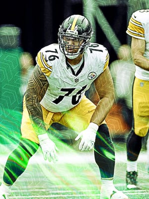 Troy Fautanu Team Builders 85 OVR - Madden NFL 26