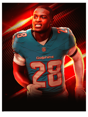 De'Von Achane Gauntlet 86 OVR - Madden NFL 26