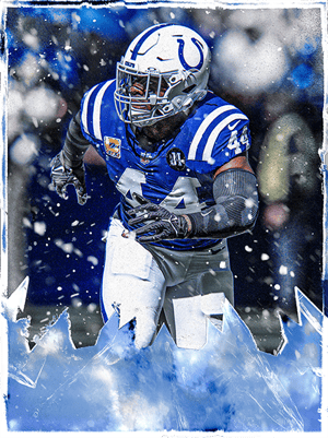 Zaire Franklin Stocking Stuffers 87 OVR - Madden NFL 26