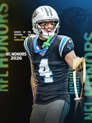 Tetairoa McMillan NFL Honors 96 OVR - Madden NFL 26