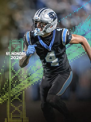 Tetairoa McMillan NFL Honors 86 OVR - Madden NFL 26