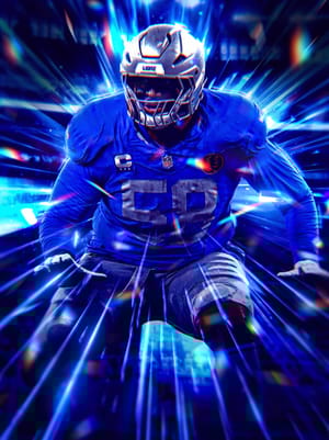 Penei Sewell TOTY Collection 97 OVR - Madden NFL 26