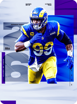 Aaron Donald Ring of Honor 99 OVR - Madden NFL 26
