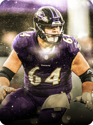 Tyler Linderbaum Position Heroes 97 OVR - Madden NFL 26