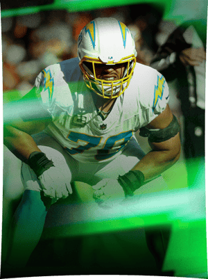 Rashawn Slater Theme Team Surge 92 OVR - Madden NFL 26