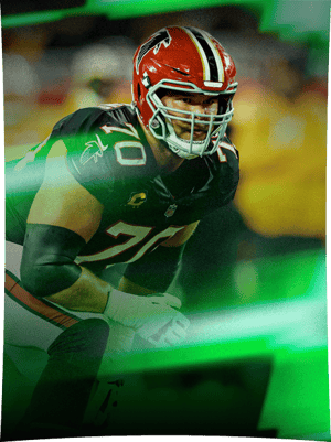 Jake Matthews Theme Team Surge 99 OVR - Madden NFL 26
