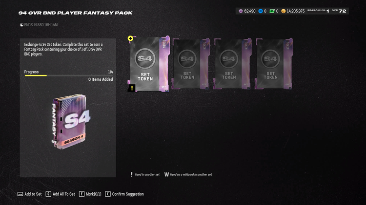 m24s4-94 OVR BND Player Fantasy Pack-mlkaskakdfwwt