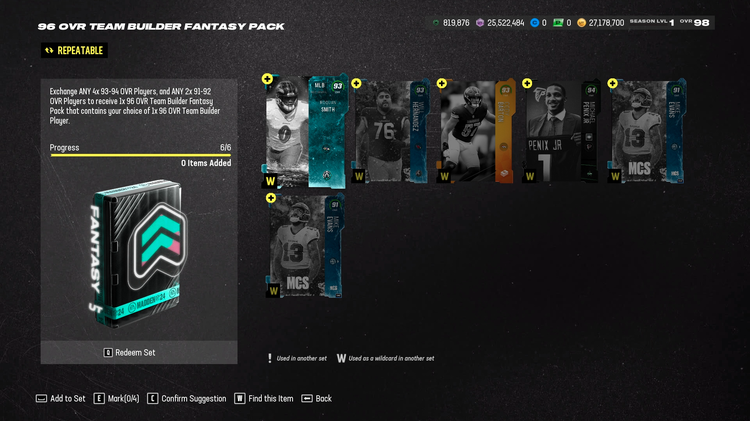m24tb4-96 OVR TEAM BUILDER FANTASY PACK-set-jhbsdfhbibge