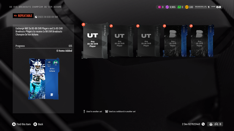 m25bo1-88 OVR BREAKOUTS CHAMPION  SET-hbwdfiiurgb