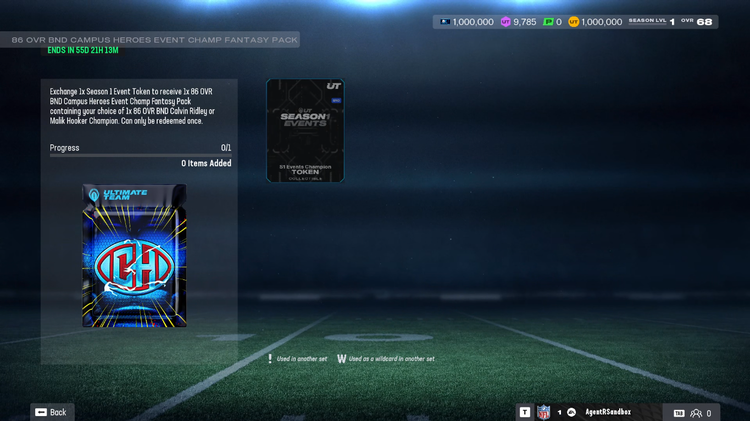 m26ch-86 OVR BND Campus Heroes Event Champ Fantasy Pack-gafdhdsnfk
